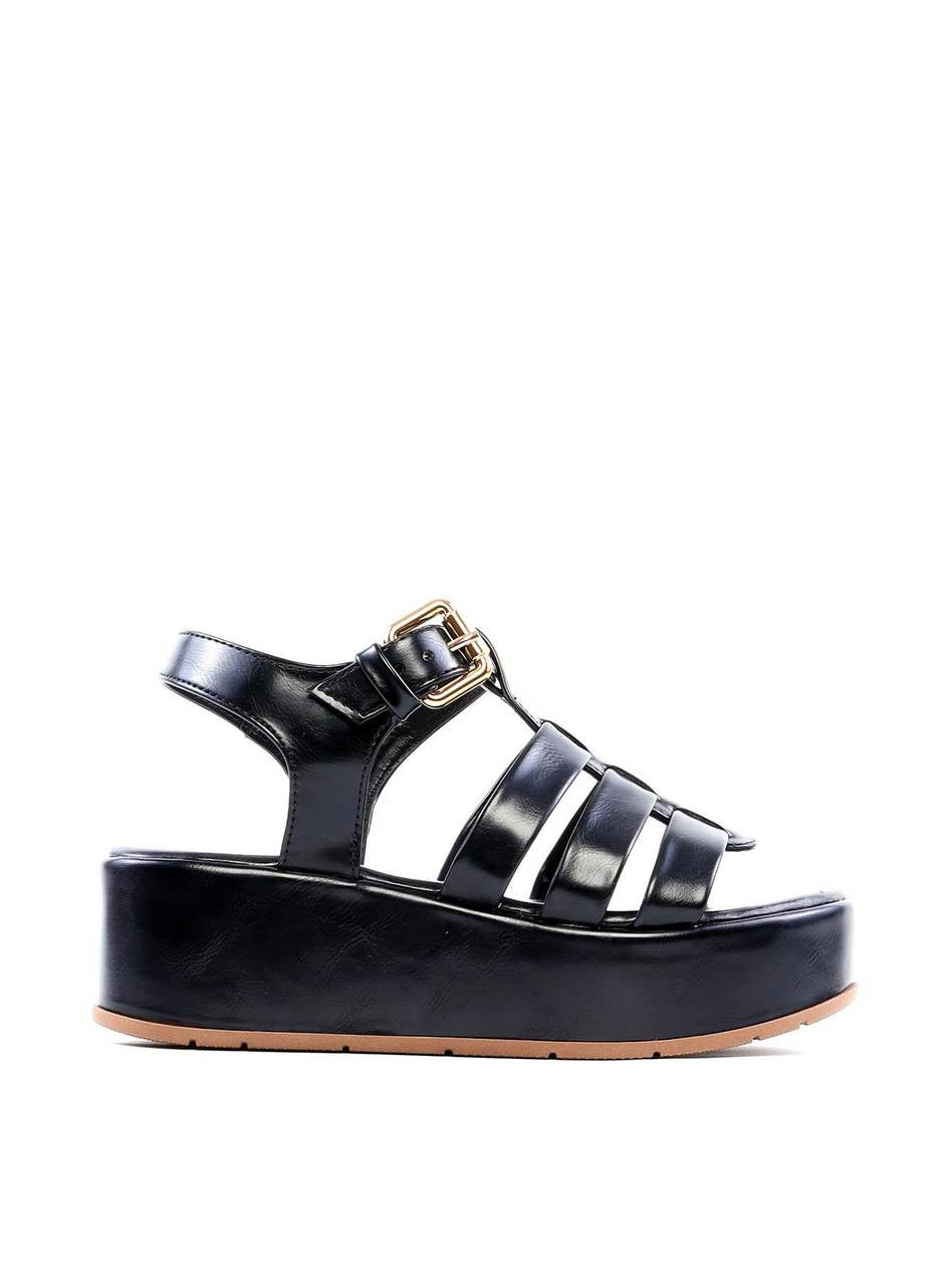 Sandália Plataforma Fisherman - Preta SDI-11875 - PR