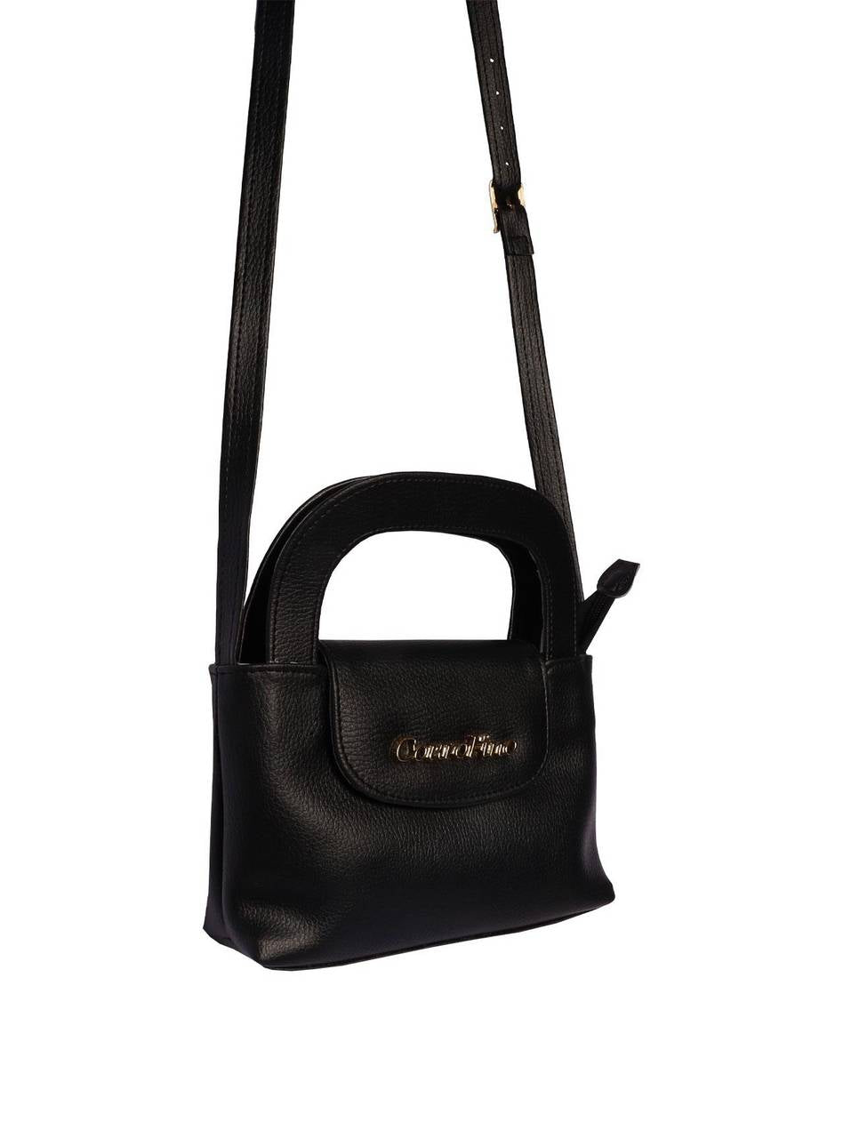 Bolsa Feminina Saddle Transversal preta BSI-5802 - PR