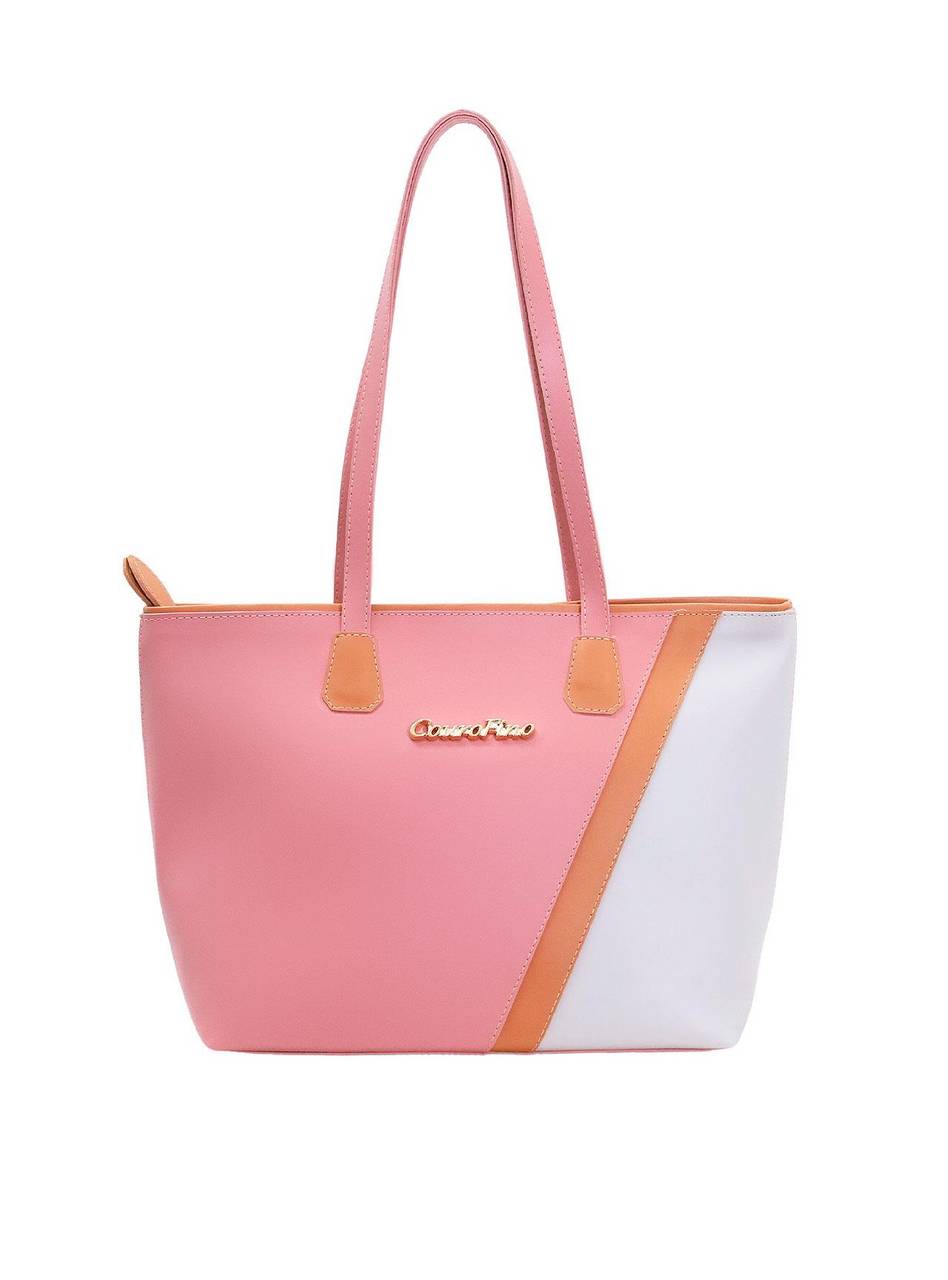 Bolsa Shopper Média Tiracolo Transversal Rosa BSI-5678 - RS