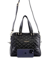 Bolsa Tote Arredondada em Matelasse - Preta BSI-6431 - PR