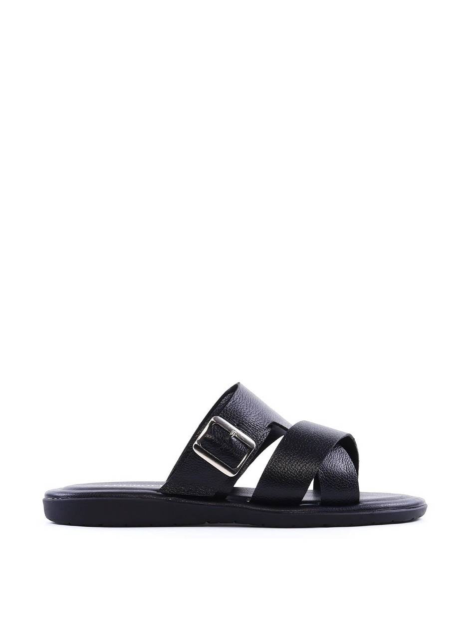 Chinelo Slide Masculino com Tiras Cruzadas - Preta SDI-12082 - PR