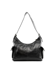 Bolsa Hobo com Bolsos Laterais - Preta BSI-6234 - PR