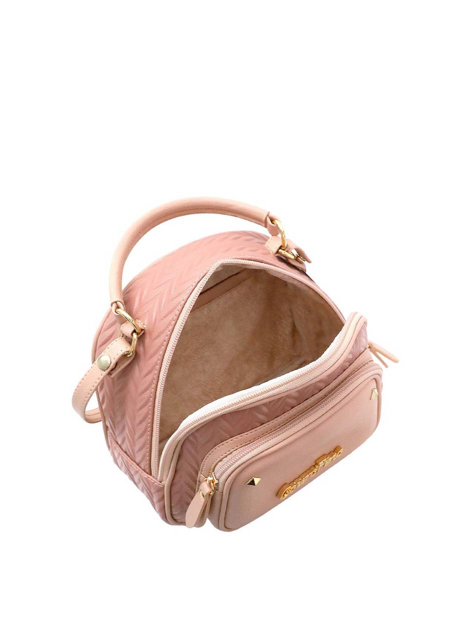 Bolsa Tote Média Transversal Zíper Frontal Nude BSI-5684 - NU