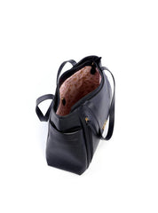 Bolsa Tote com Ziper Frontal Vertical - Preta BSI-6177 - PR