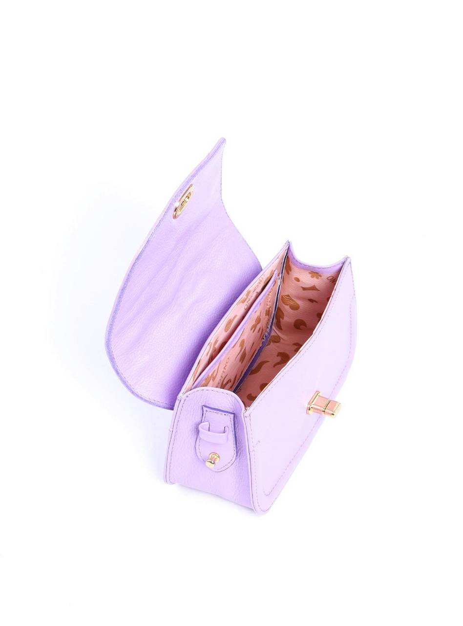 Bolsa Satchel Drapeado com Alça Dupla Removível - Lilás BSI-5933 - LI
