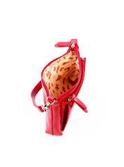 Bolsa Baguette com Bolso Grande Frontal - Vermelha BSI-6130 - VE