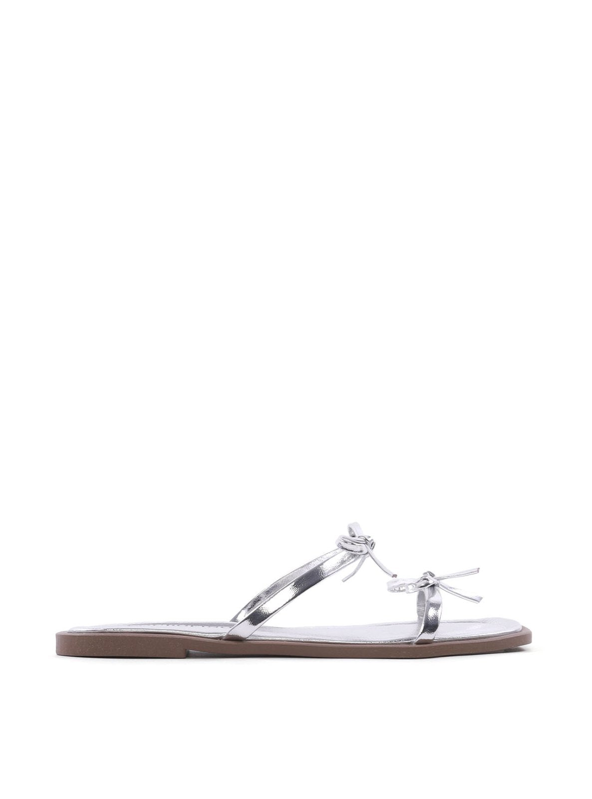 Sandália Rasteira com Laço Duplo SDI-12253 - PT