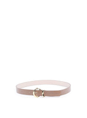 Cinto Feminino Largo de Couro com Fivela Orgânica - Nude CTI-992 - NU
