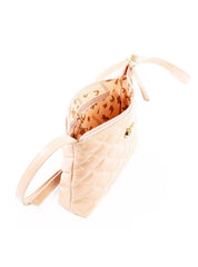Bolsa Transversal Matelassê Pequena - Nude BSI-6319 - NU