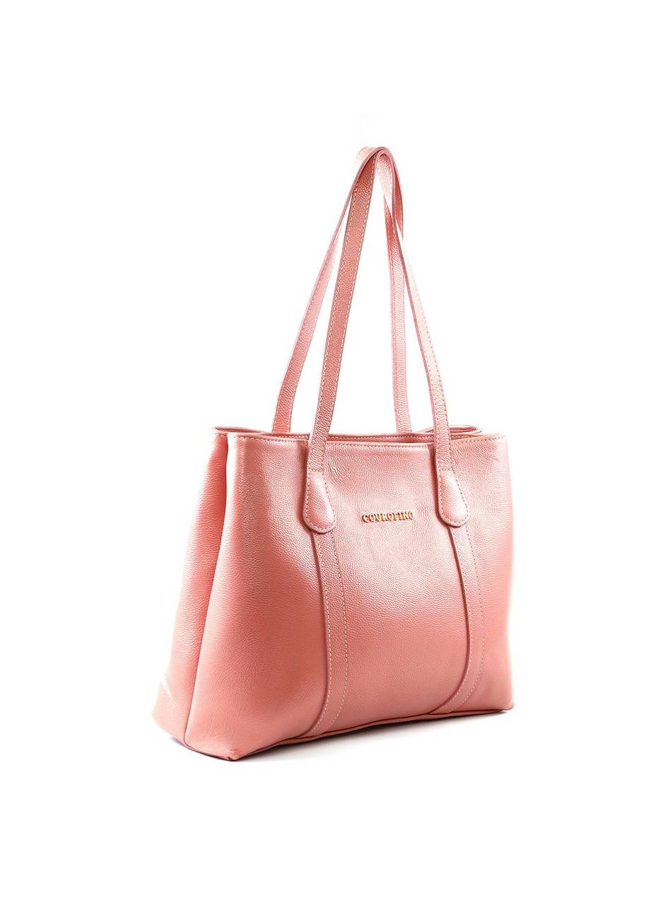 Bolsa Shopper Grande Couro Divisórias Nude BSI-5686 - NU