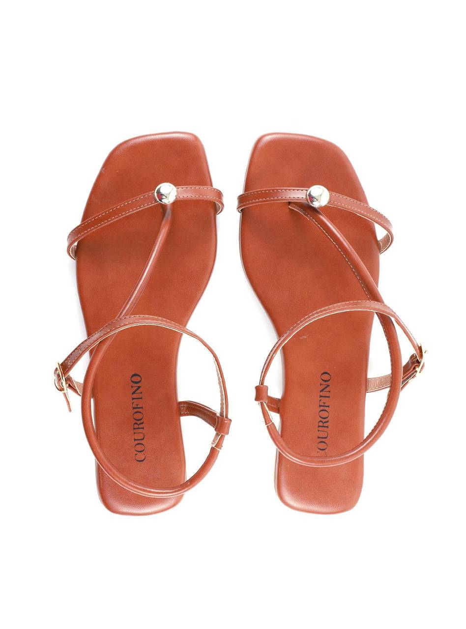 Rasteira com Tira Lateral e Esferas - Castor SDI-11854 - CS