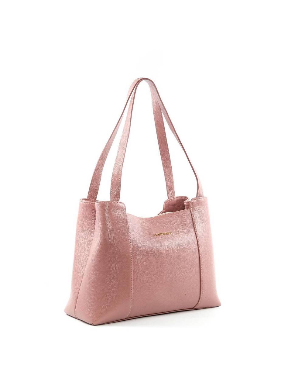 Bolsa Tote Quadrada com 3 Divisórias - Nude BSI-6398 - NU