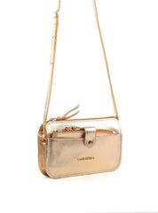 Bolsa Clutch Transversal com Bolso Removível - Ouro BSI-6417 - AU