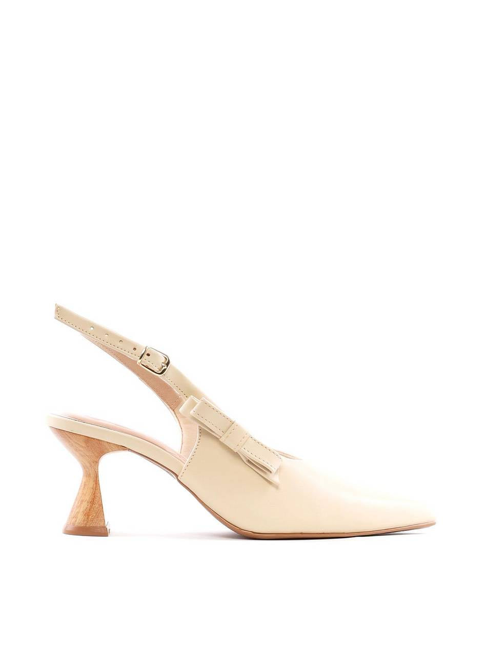Scarpin Slingback com Salto Taça - Nude SDI-12181 - NU