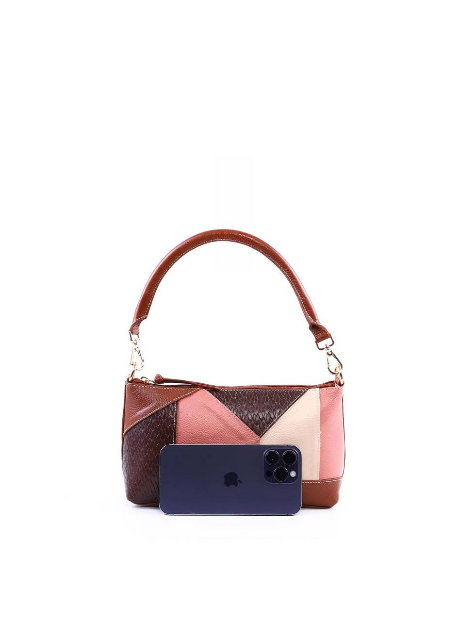 Bolsa Baguete com Retalhos - Castor BSI-6363 - CS