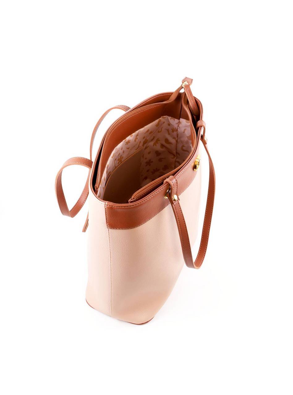 Bolsa Shopper Grande com Ilhós - Nude BSI-6460 - NU