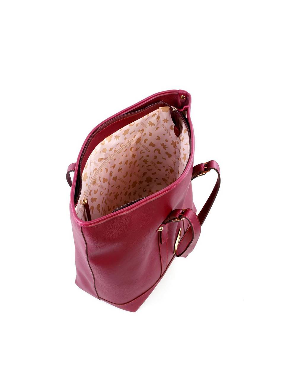 Bolsa Shopper com Fivela e Costura - Vinho BSI-6224 - VI