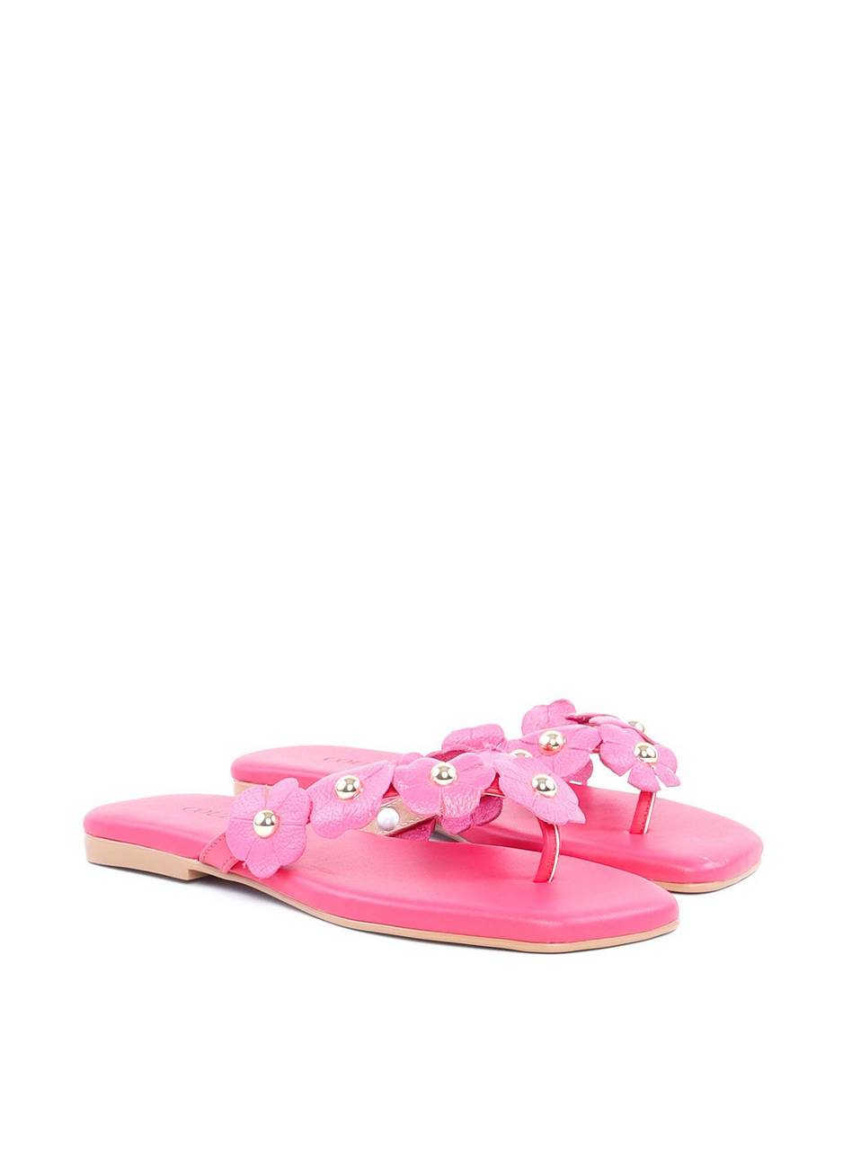 Rasteira de Dedo com Mini Flores - Pink SDI-11821 - PK