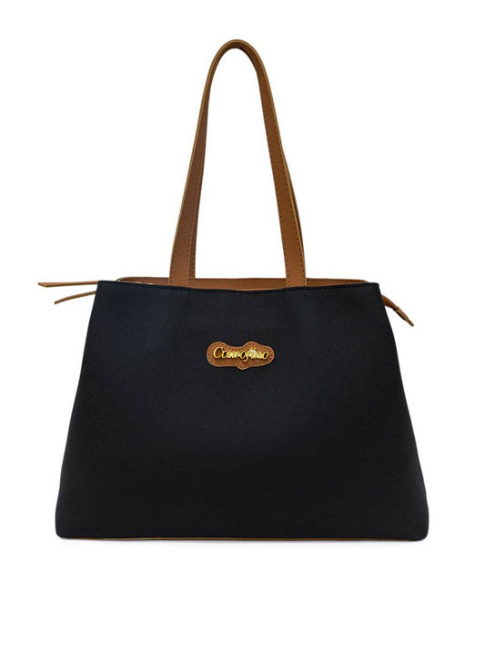 Bolsa Shopper Média Tiracolo Lisa Preta BSI-5099 - PR