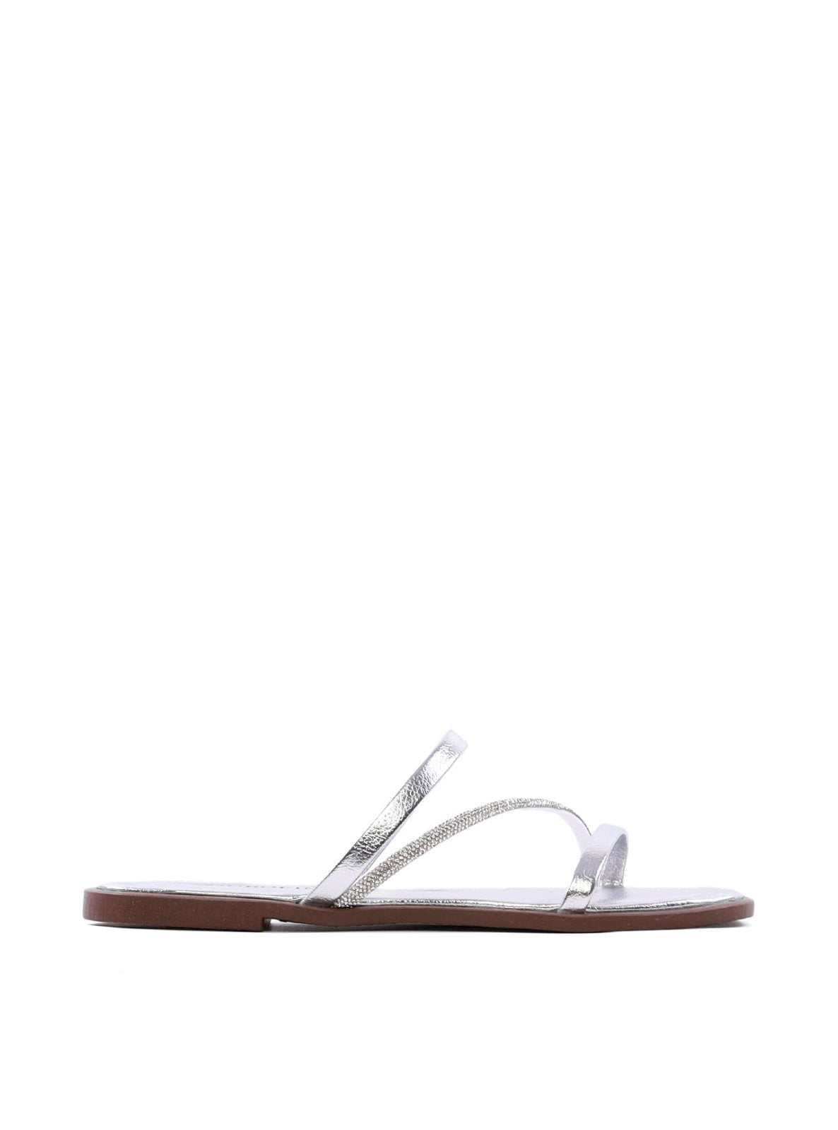 Rasteira Tiras Finas com Strass SDI-12255 - PT