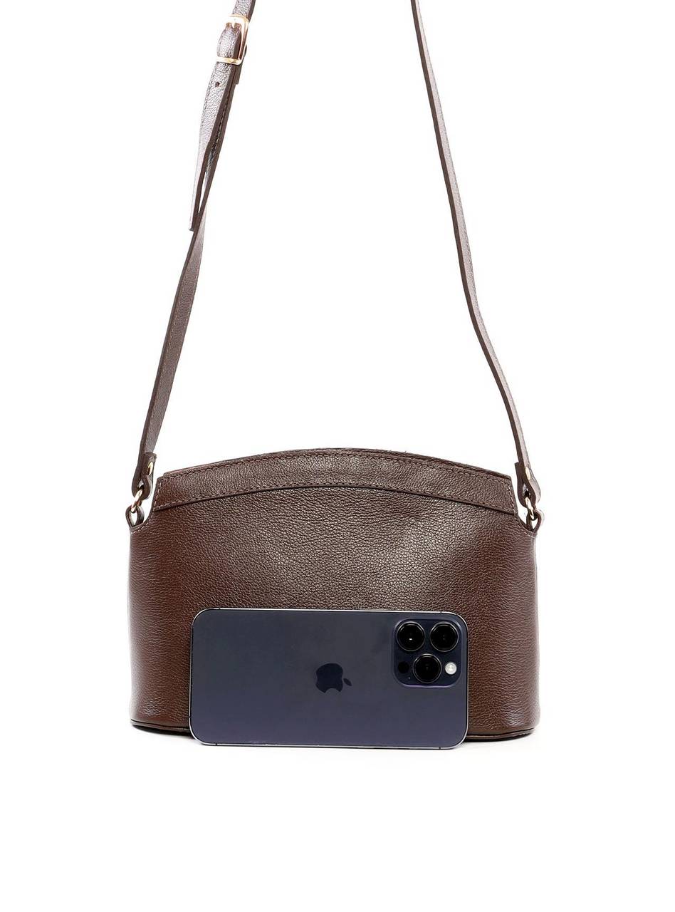 Bolsa Transversal Arredondada - Cacau BSI-6449 - CA