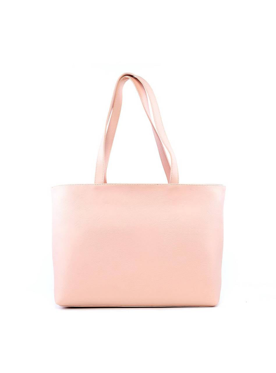 Bolsa Shopper Tiracolo com Flor - Nude BSI-6196 - NU