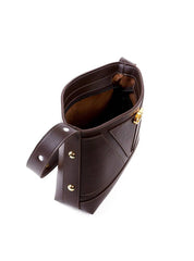 Bolsa Tote Média com Costura e Esferas - Cacau BSI-6410 - CA