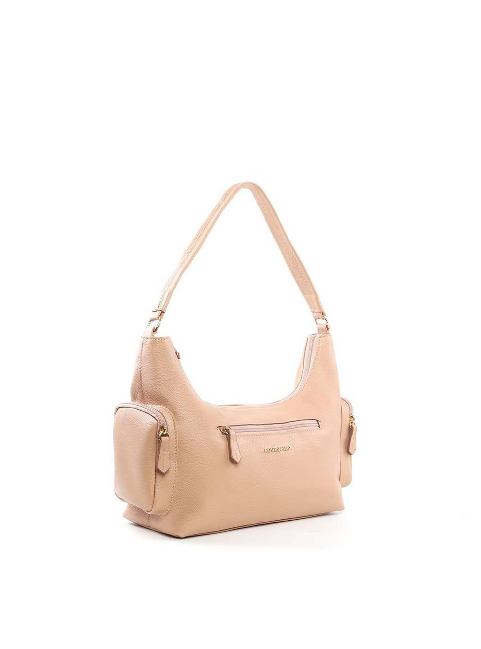 Bolsa Tote Média Multipocket Whipstitch - Nude BSI-6414 - NU