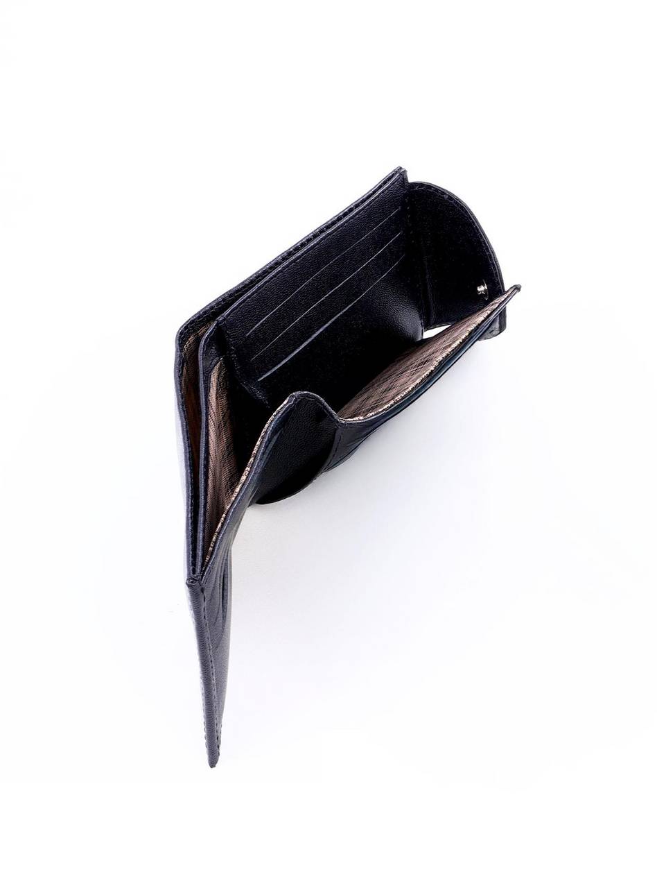 Carteira Masculina Clássica em Couro com Passante Redondo - Preta CAI-1008 - PR