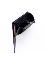 Carteira Masculina Clássica em Couro com Passante Redondo - Preta CAI-1008 - PR