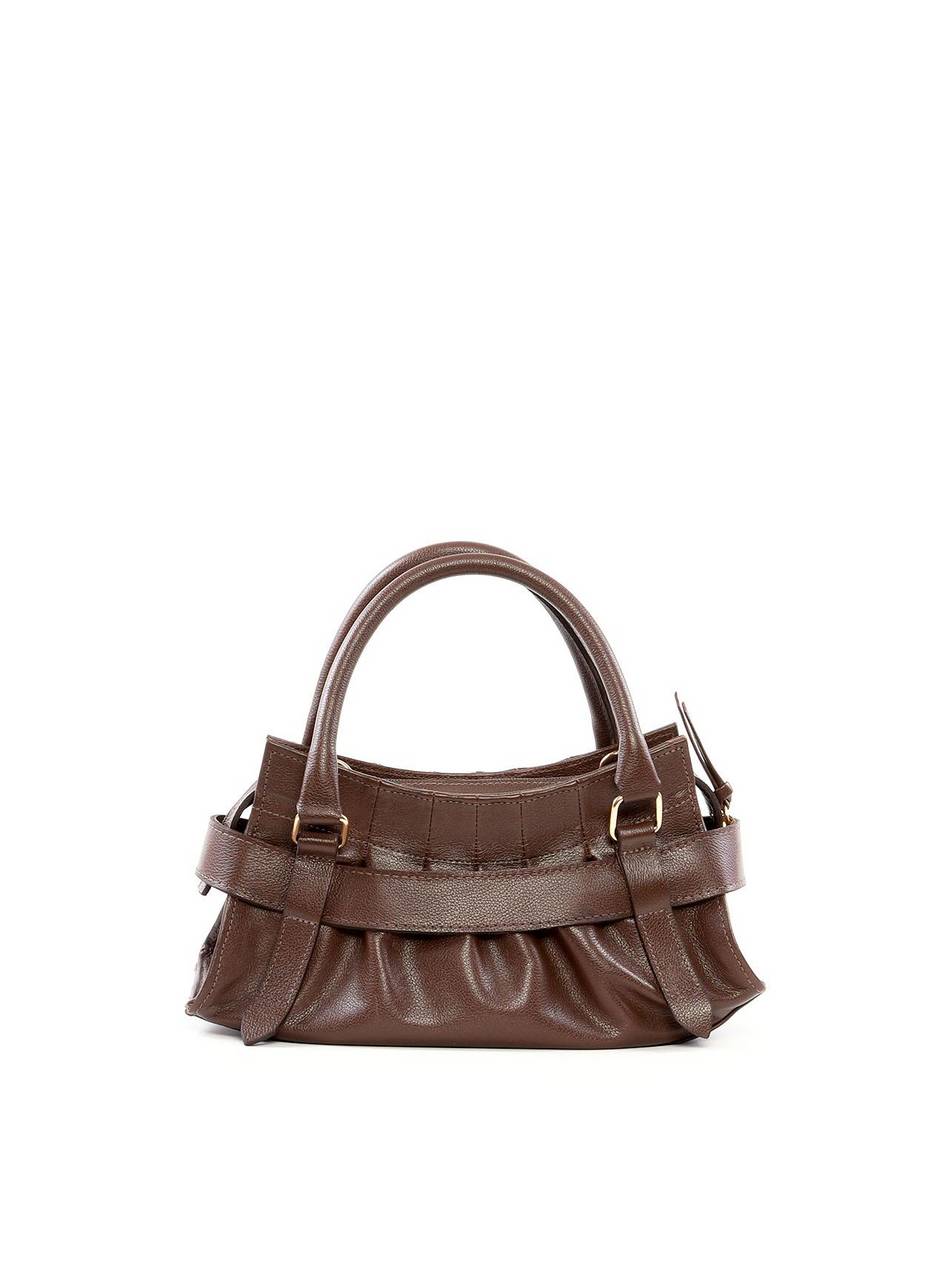 Bolsa Tote Média com Drapeado e Fecho Decorativo BSI-6492 - CA