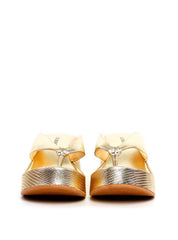 Tamanco de Dedo Plataforma - Ouro SDI-11957 - AU