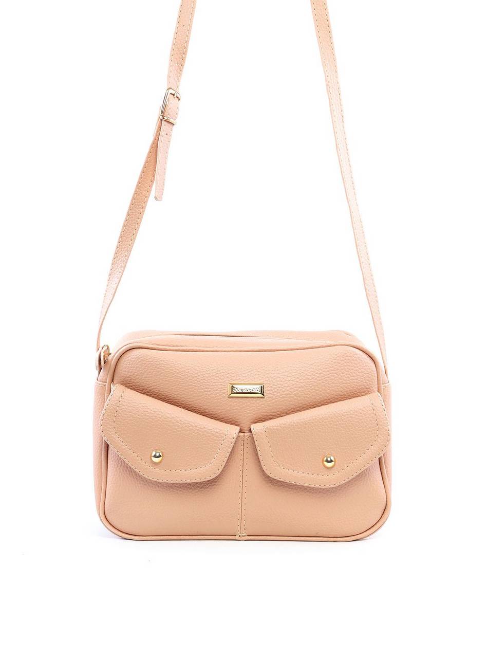 Bolsa Bag Transversal Arredondada - Nude BSI-6121 - NU