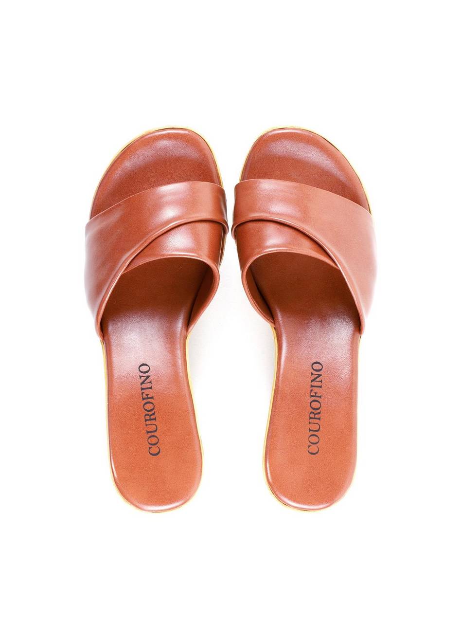 Tamanco Plataforma com Tiras Largas Sobrepostas - Castor SDI-11927 - CS