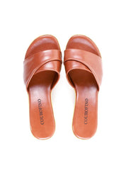 Tamanco Plataforma com Tiras Largas Sobrepostas - Castor SDI-11927 - CS