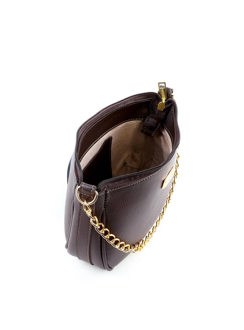 Bolsa Hobo Pequena com Alça Dupla - Cacau BSI-6433 - CA