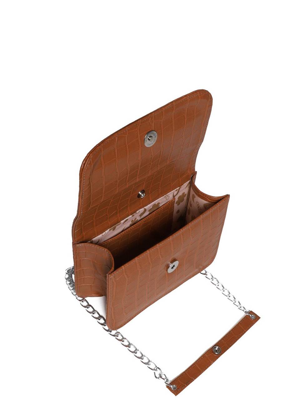 Bolsa Saddle Pequena Estruturada Alça Transversal Castor BSI-5724 - CS