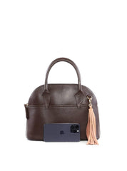Bolsa Tote Arredondada com Barbicacho - Cacau BSI-6419 - CA