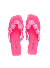 Rasteira de Dedo com Mini Flores - Pink SDI-11821 - PK