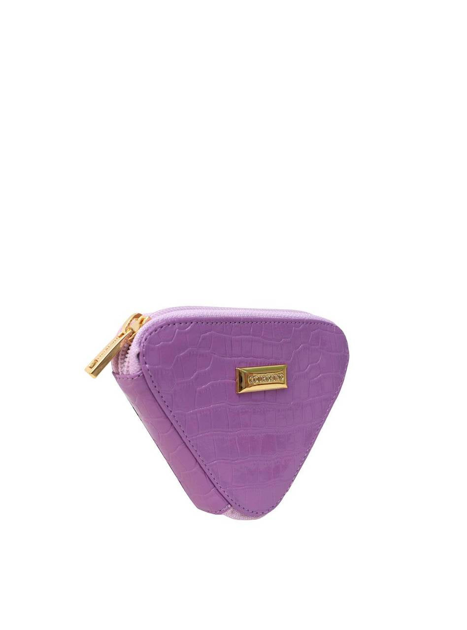 Bolsa Clutch Triangular Pequena Lilás BSI-5532 - LI