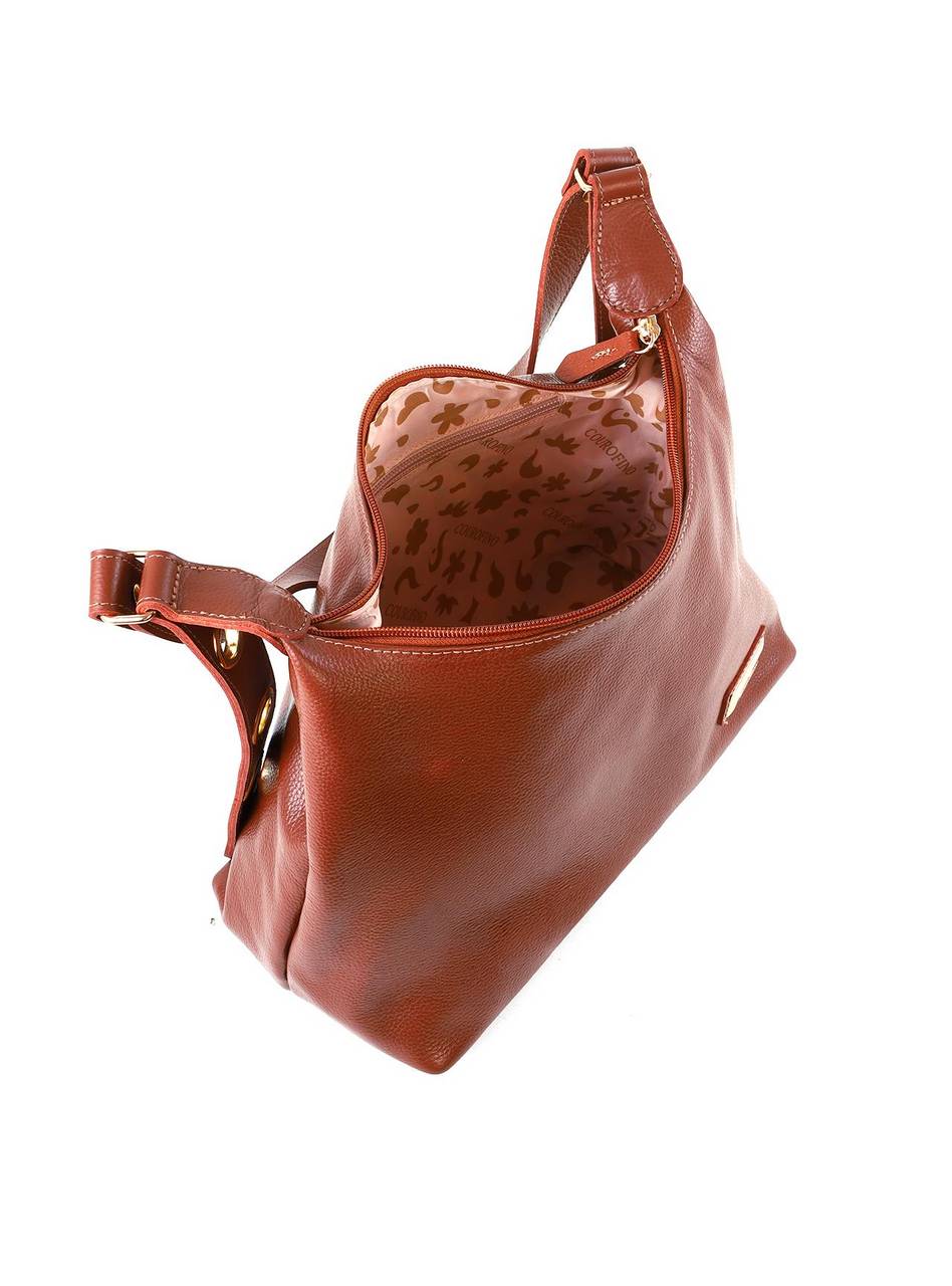 Bolsa Tote Média Couro Tiracolo Cacau BSI-5702 - CA