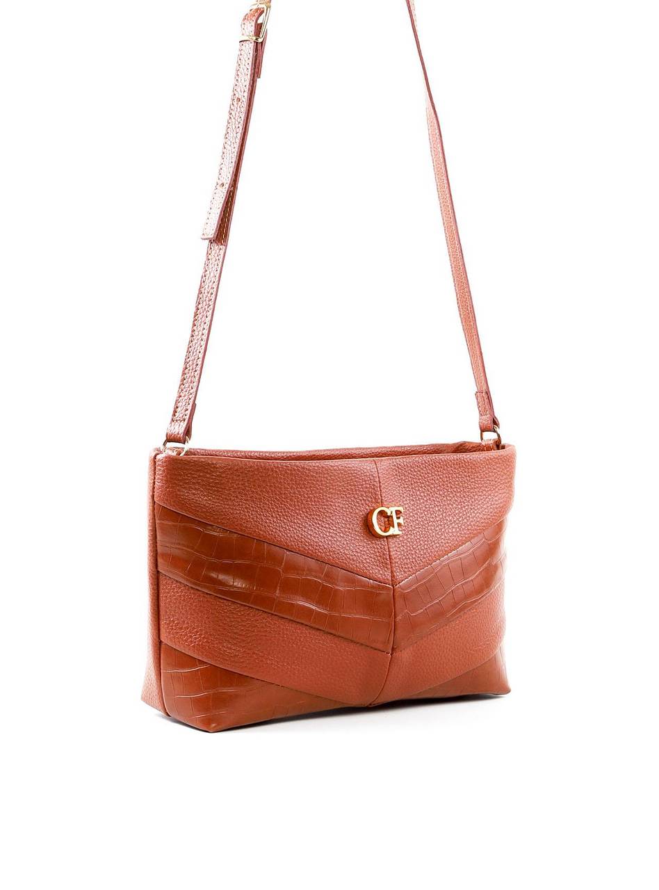 Bolsa Tote Transversal com Recortes em V - Castor BSI-6435 - CS