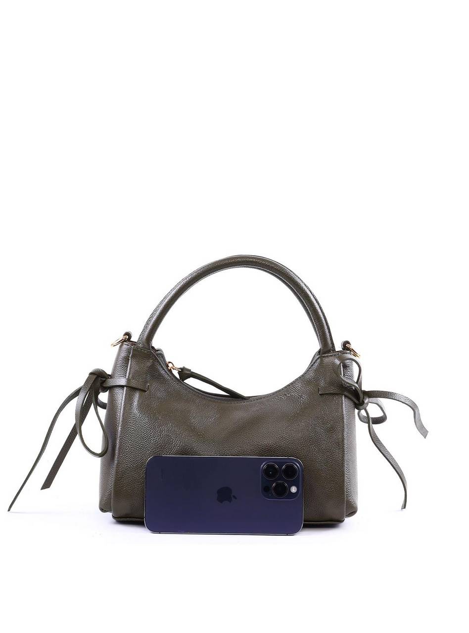 Bolsa Tote Média Enfeite Laços Laterais Alça Dupla - Verde BSI-6374 - VD