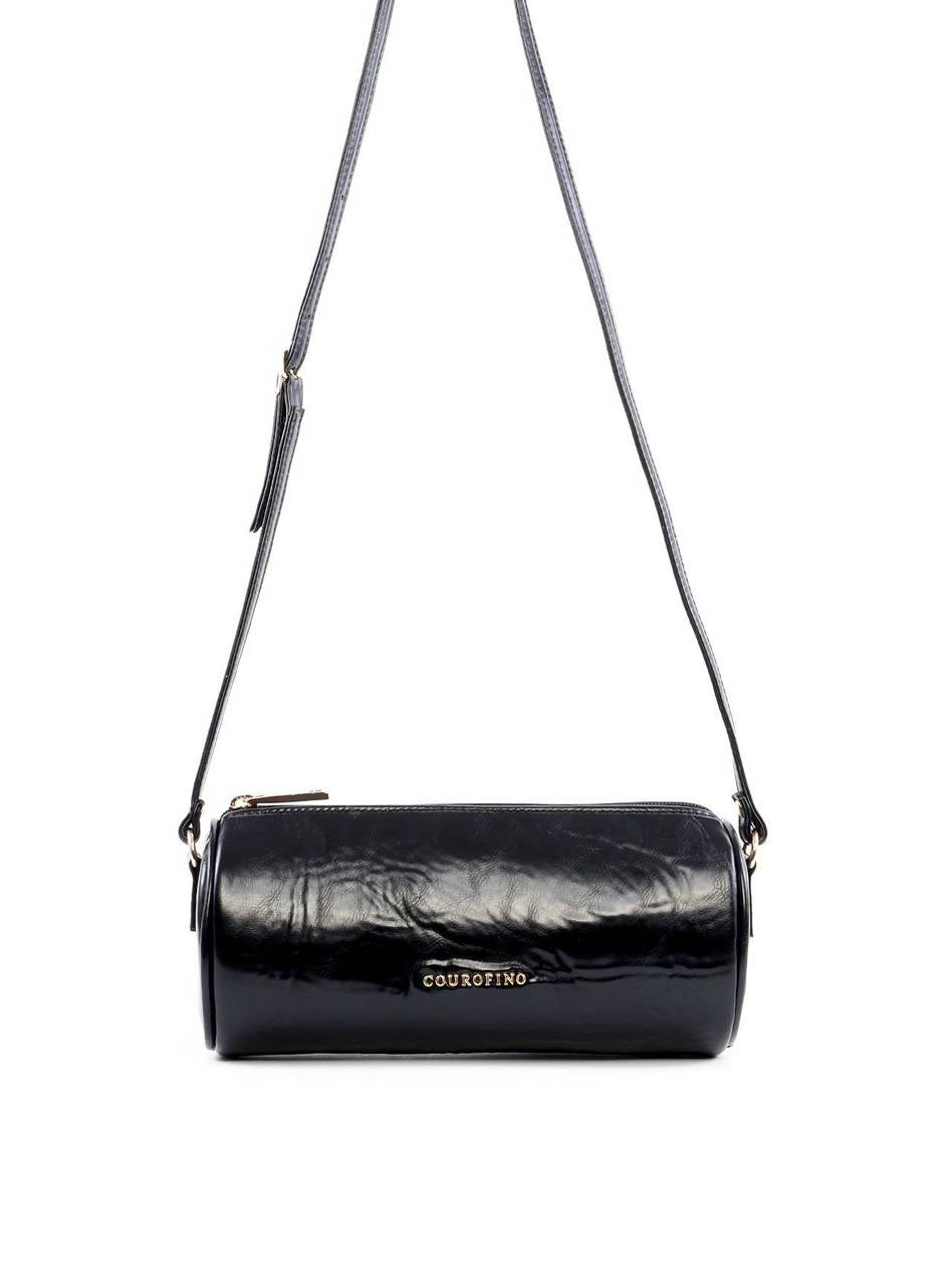 Bolsa Baguete Pequena Bowling - Preta BSI-6457 - PR