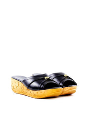 Tamanco Anabela Médio com Detalhe Dourado SDI-12201 - PR