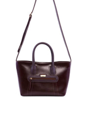 Bolsa Tote de Mão com Costuras - Cacau BSI-6131 - CA