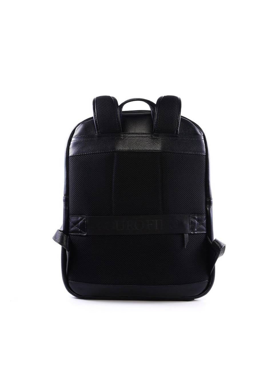 Mochila Casual Arredondada em Couro - Preta MEI-459 - PR