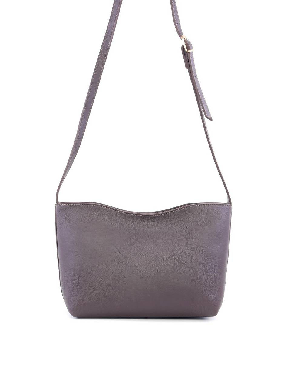 Bolsa Tote Transversal com Borda Ondulada - Cacau BSI-6149 - CA