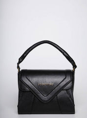 Bolsa Satchel Média Couro Tiracolo Preta BSI-5820 - PR
