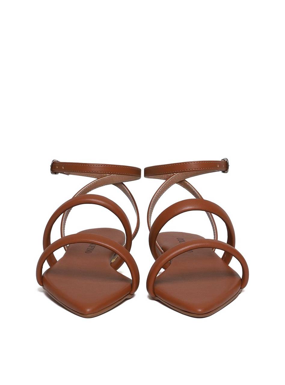 Sandália Rasteira Bico Fino com Tiras Meia Cana - Castor SDI-11688 - CS